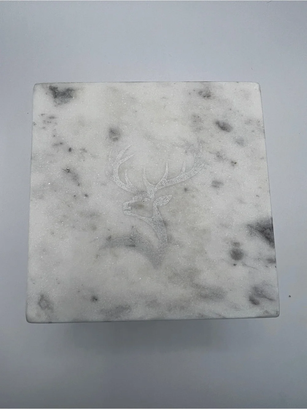 The Dalmore Scotch Whisky Marble Coasters Set of 8 Stag Logo Cork Back